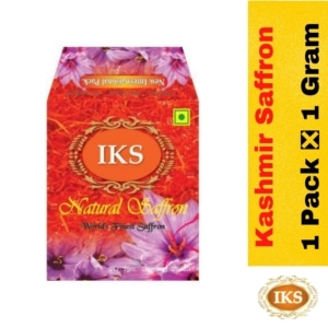 Best Quality 1 Gram Saffron by IKS India Kashmir Saffron - Finest Kashmiri Kesar, 1-Gram-IKS-Kashmir-Saffron-Saffron-Price-1-Gram-Kashmiri-Kesar-1-Gram-Kashmir-Saffron-1-Gram-Best-Quality-1-Gram-Saffron-Pack-Pure-Keshar-Ek-Gram-Original-Kumkum-Puvvu-One-Gram.