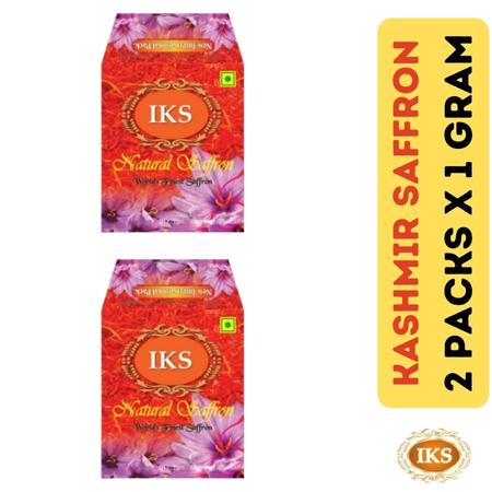 2 Grams Kashmiri Saffron Kesar | 2 Grams Saffron Price in India | 2 Grams IKS India Kashmir Saffron | Saffron for Pregnant IKS 2 Grams Pack | Saffron Price 2 Grams | Kashmiri Kesar 2 Grams | Kashmir Saffron 2 Grams | Best Quality 2 Grams Saffron Pack | Pure Keshar Do Gram | Original Kumkum Puvvu Two Grams | Top Quality 2 Grams Kashmiri Saffron Kesar by IKS India Kashmir Saffron - Purest Kashmiri Kumkumpuvvu