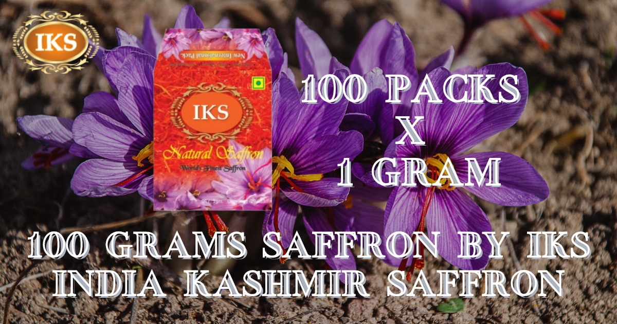 Wholesale Saffron Price 100 Grams Saffron by IKS India Kashmir Saffron - Farmers, Wholesalers, Exporters, Traders, Distributers, Dealers