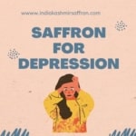 Saffron for treating depression