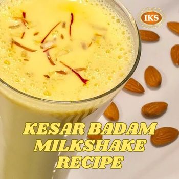 Kesar Badam Milkshake Recipe